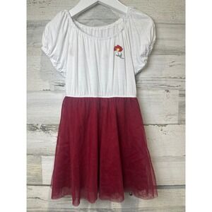 Posh Peanut American Girl Kirsten Tutu Dress Kids 2T White Red Floral EUC